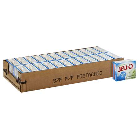 JELL-O Jell-O Sugar And Fat Free Pistachio Instant Pudding 1 oz., PK24 10043000205553